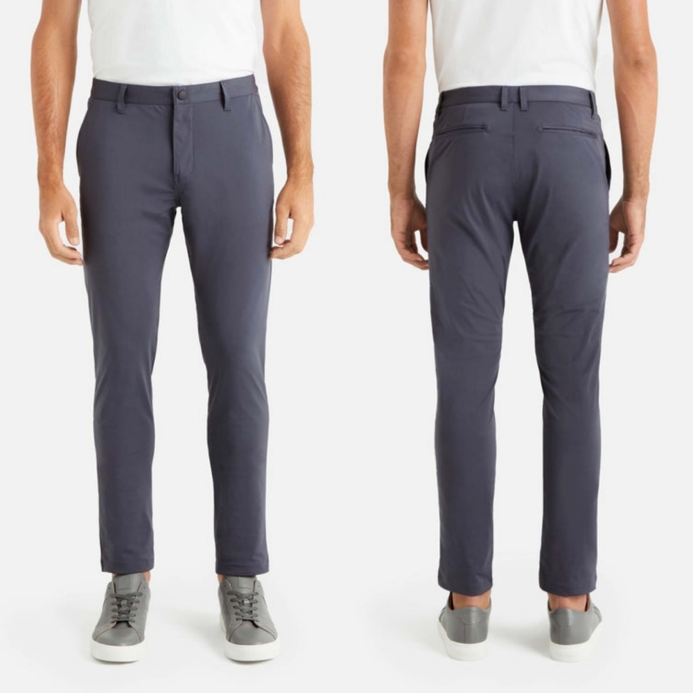 Rhone Commuter Pants Slim Straight Casual Trousers Iron Gray Size 33x32